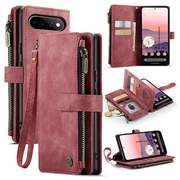 Étui Portefeuille Google Pixel 11/11 Pro Multifonctionnel Caseme C30 - Rouge