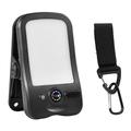 Lampe de camping solaire à pince avec 3 modes de luminosité - Noir