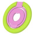 Support magnétique pour téléphone avec anneau « Color Block » - Compatible MagSafe - Vert