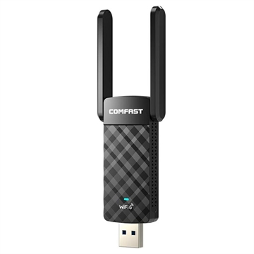 Comfast CF-952AX V2 Dual-Band WiFi 6 USB Adapter - 1800Mbps - Noir