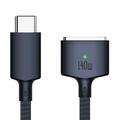 Câble de recharge tressé en nylon D039 USB-C vers MagSafe 3 PD pour MacBook Pro 16" - 140W, 2m - Bleu nuit