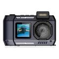 Caméra d'action étanche à double écran D50 - 65MPx, IP68 - Noir
