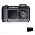 Caméra d'action étanche D50 avec carte TF 32 Go - Noir