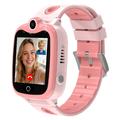 Montre connectée GPS/4G pour enfants DH10 avec fonction SOS - Rose