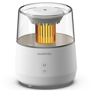 Humidificateur à ultrasons et diffuseur d'huiles essentielles DP-160 « Raindrop Effect » - 320ml - Blanc