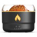 Humidificateur à ultrasons et diffuseur d'arômes DP-167C avec effet volcan, 280ml - Noir