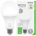 Ampoule LED Intelligente WiFi Deltaco SH-LE27W - 9W - Blanc