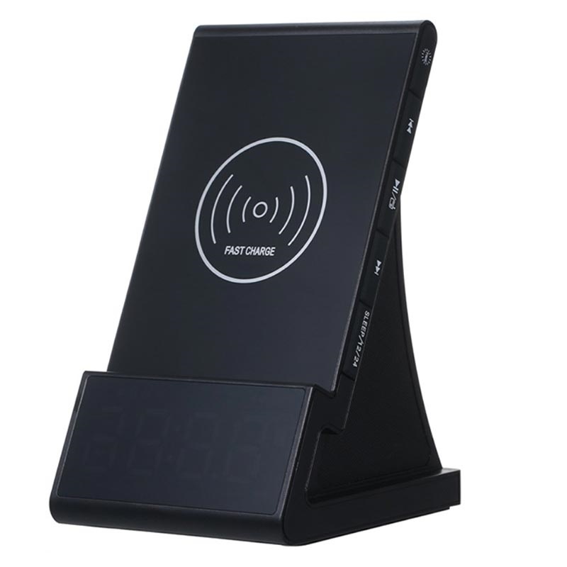 Haut-parleur Portable sans fil avec réveil numérique