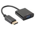 Câble adaptateur DisplayPort mâle vers VGA femelle - noir