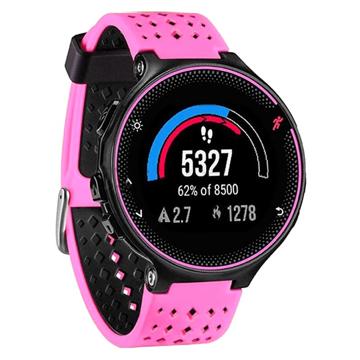 Bracelet Sports Garmin Forerunner 235/630/735 en Silicone Bicolore - Rose / Noir