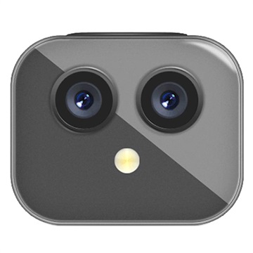 Mini Caméra d\'Action Wi-Fi à Double Objectif / Caméra de Sécurité D3 - Noir