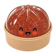 Jouet anti-stress moelleux en forme de ravioli avec boîte vapeur - Orange