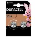 Duracell Mini CR2016 Coin Cell Battery 3V - 2 Pcs.