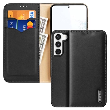 Etui Portefeuille Samsung Galaxy S23 5G en Cuir Dux Ducis Hivo - Noir