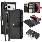 Étui portefeuille en cuir iPhone 18 Pro avec couverture magnétique Dux Ducis Lawa