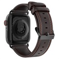 Bracelet Apple Watch Series 9/8/SE (2022)/7/SE/6/5/4/3/2/1 en Cuir Dux Ducis - 41mm/40mm/38mm - Café