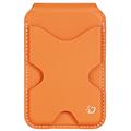 Porte-cartes magnétique et support Dux Ducis Papo avec protection RFID - Compatible MagSafe - Orange