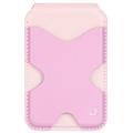 Porte-cartes magnétique anti-RFID et support Dux Ducis Papo - Compatible MagSafe - Rose