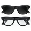 E02 Lunettes intelligentes AI avec caméra, traduction - 131mm - noir et lentille anti-bleu