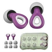 Bouchons d'oreille en silicone antibruit ES300 - Violet