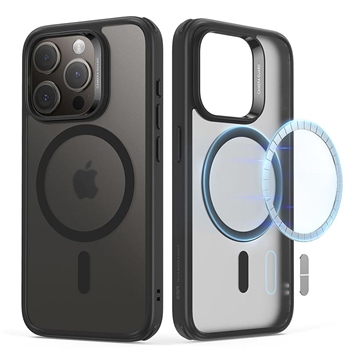 Coque Hybride iPhone 15 Pro ESR CH HaloLock Mag - Noir Givré