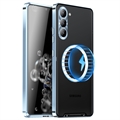 Coque Hybride Samsung Galaxy S23+ 5G Magnétique Galvanisé - Bleue