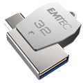 Emtec T250C OTG USB 2.0 / Type-C Flash Drive - ECMMD16GT252C