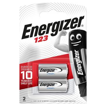 Batterie photo au lithium Energizer CR123 3V - 2 Pcs.