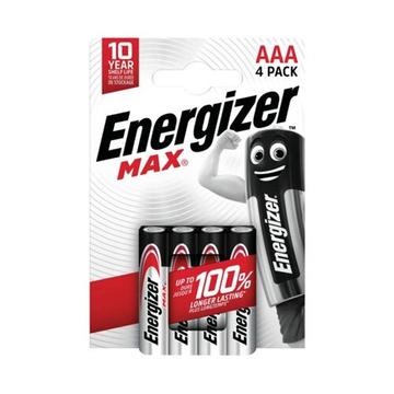 Piles alcalines Energizer Max LR03/AAA