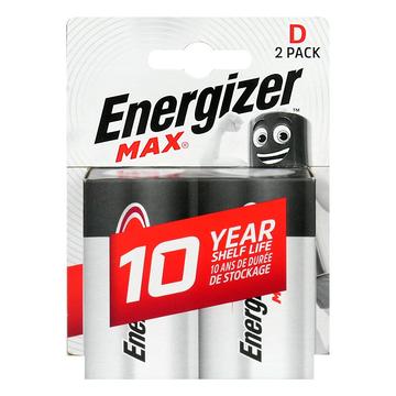 Piles alcalines Energizer Max LR20/D - 2 Pcs.