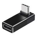 Adaptateur USB-C à 90 degrés Enkay ENK-AT133 avec prise en charge 4K - 40 Gbit/s/240W - Noir