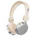 Casque sans fil rétro Erazer R1 avec réduction active du bruit (ENC) - Beige
