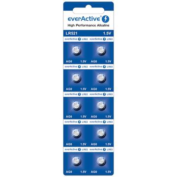 EverActive AG0 LR521/LR63 Piles bouton alcalines - 10 Pcs.