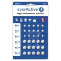 Jeu de piles bouton alcalines EverActive - 30 pièces