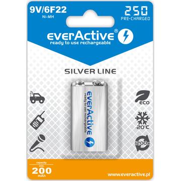 EverActive Silver Line EVHRL22-250 Batterie rechargeable 9V 250mAh