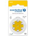 EverActive Ultrasonic 10/PR70 Piles pour aides auditives - 6 pièces