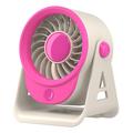 Mini ventilateur de bureau F16 pour le bureau et la maison - Rose vif