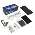 Lunettes intelligentes F70 AI avec traduction en temps réel, commande tactile et protection contre les UV