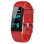 F71 Smart Bracelet / Fitness Tracker avec surveillance de la pression artérielle - Rouge