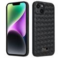 Coque Revêtue iPhone 14 Fierre Shann - Woven Pattern