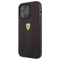 Coque iPhone 14 Pro Max Ferrari On Track Perforated - Rouge / Noire