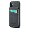 Coque Hybride iPhone 11 avec Revêtement Fierre Shann avec Porte-Cartes et Support