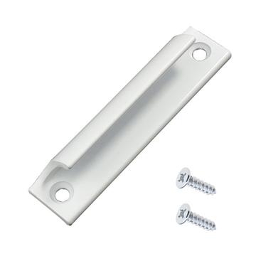 Poignée de meuble en aluminium - 9cm - Blanc