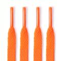 Lacets plats en polyester - 120cm - Orange fluo