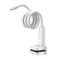 Support à pince flexible à col de cygne pour caméra de sécurité ou babyphone - 110cm - Blanc