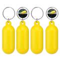 Porte-clés flottant pour les activités aquatiques en plein air - 4 Pcs. - Jaune