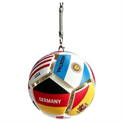 Porte-clés anti-stress « Drapeaux de pays » sur le thème du football - Balle anti-stress de football - 12 drapeaux de pays
