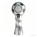 Ventilateur portable au design football - 4000mAh, écran LED, fonction compresse froide - Argent