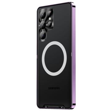 Coque Hybride Samsung Galaxy S23 Ultra 5G Magnétique Galvanisé - Violete