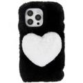 Coque iPhone 14 Pro en TPU - Plush Heart - Noire